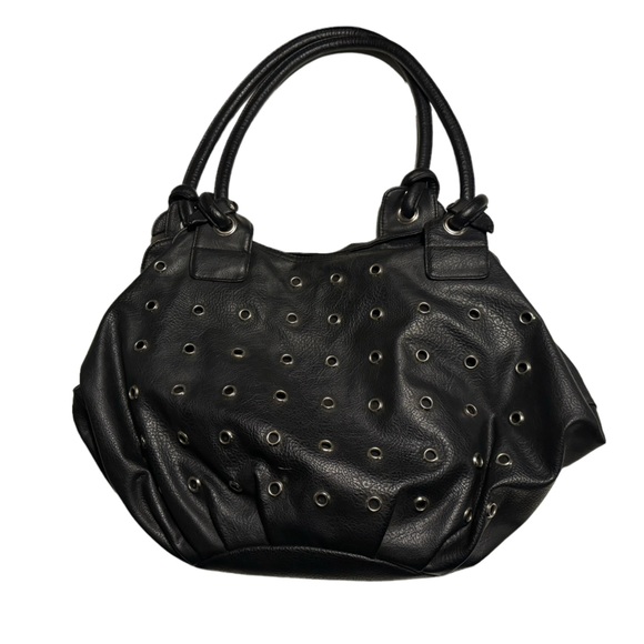 Ruby & Kit Handbags - High End Black Leather Ruby & Kit Handbag Fold Over Purse MINTY Rock Boho